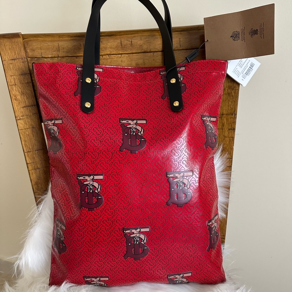 SOLD Auth Burberry Limited Edition London Tote Bag NEW - Picture 4 of 16